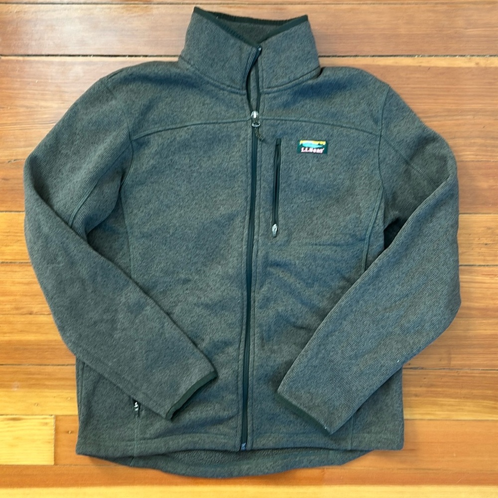 L.L. Bean Dark Green Full-Zip Jacket